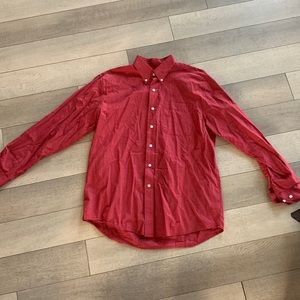 Cutter and Buck red checkered button down
